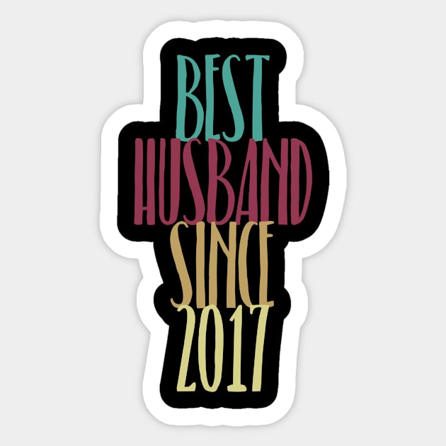 Best Husband Since 2017 Wedding Anniversary Gifts Sticker by SinBle